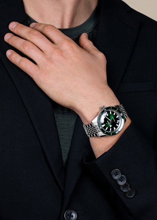 קרמיקה היי-טק, פלדת אל-חלד / חוגה ירוק - 2