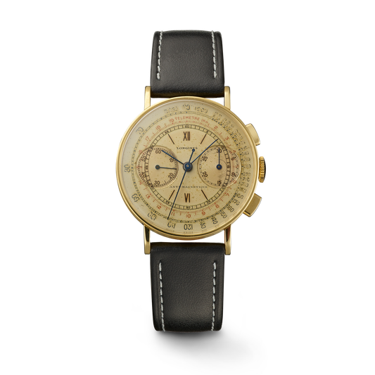 Longines 18ct gold flyback chronograph with caliber 13ZN (1940)