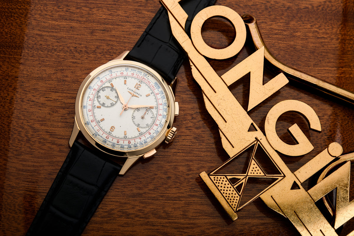 Longines Flyback-Chronograph 30CH in rose gold (1961) - 2