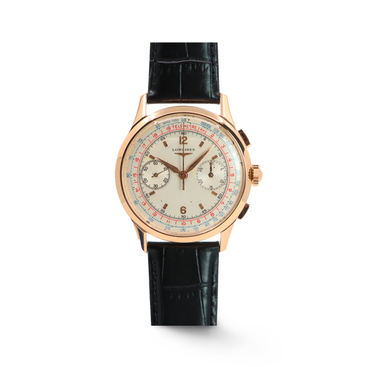 Longines Flyback-Chronograph 30CH in rose gold (1961)