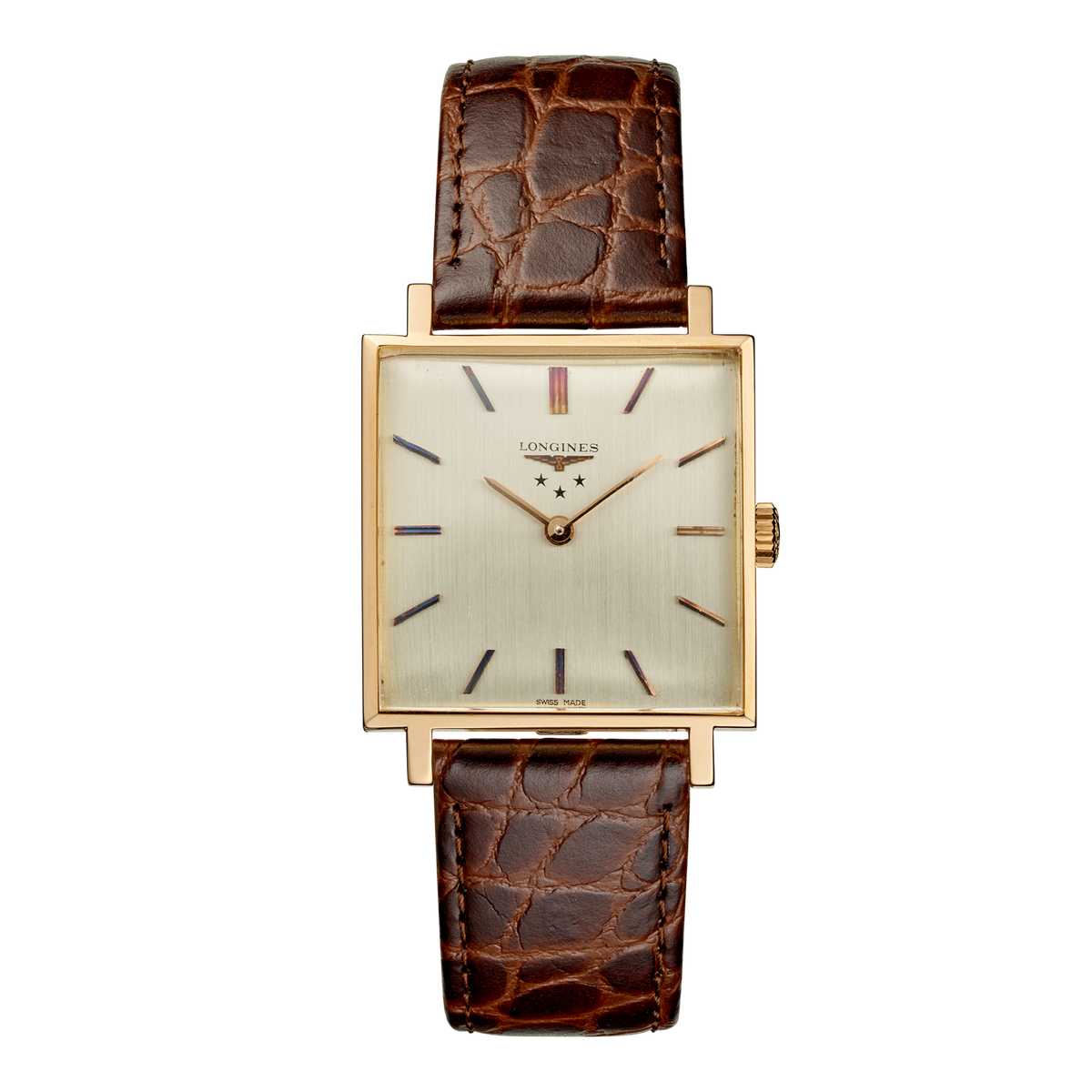 Longines SQUARE-SHAPED WATCH IN 18CT ROSE GOLD (1964) - 6