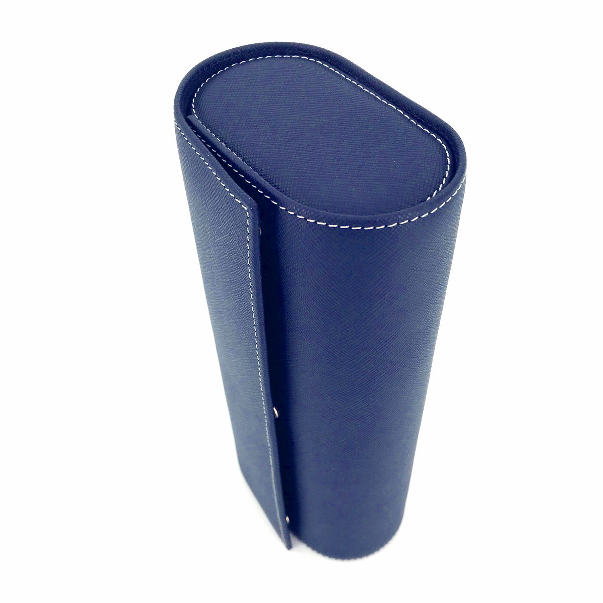 TRIPLE Watch-Pouch, calf leather, navy blue saffiano