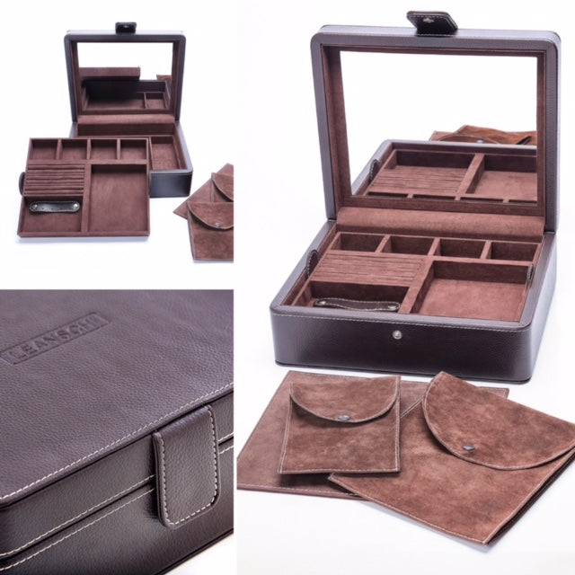 Jewelry box for Ladies - medium - Chocolate brown