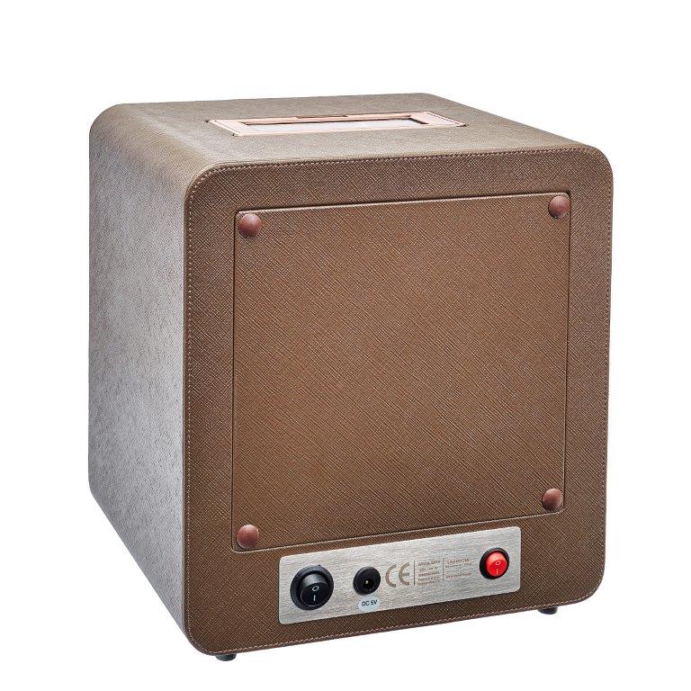 Smart watchwinder for 4 watches | CHOCOLATE saffiano Edition