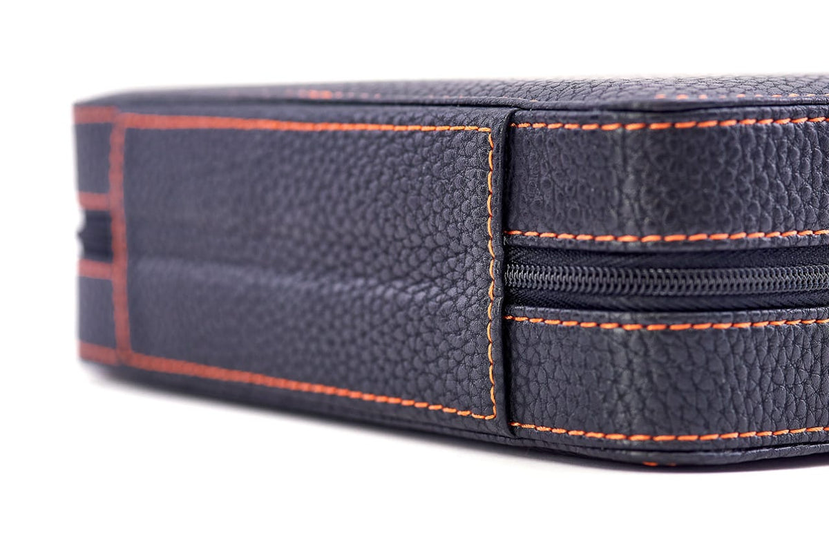 ZIP-pouch storage | transport 4 watches | Black PU