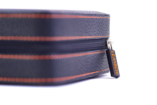 ZIP-pouch storage | transport 4 watches | Black PU