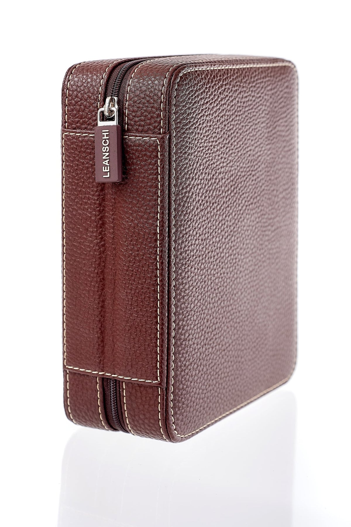 ZIP-pouch storage | transport 4 watches | brown PU