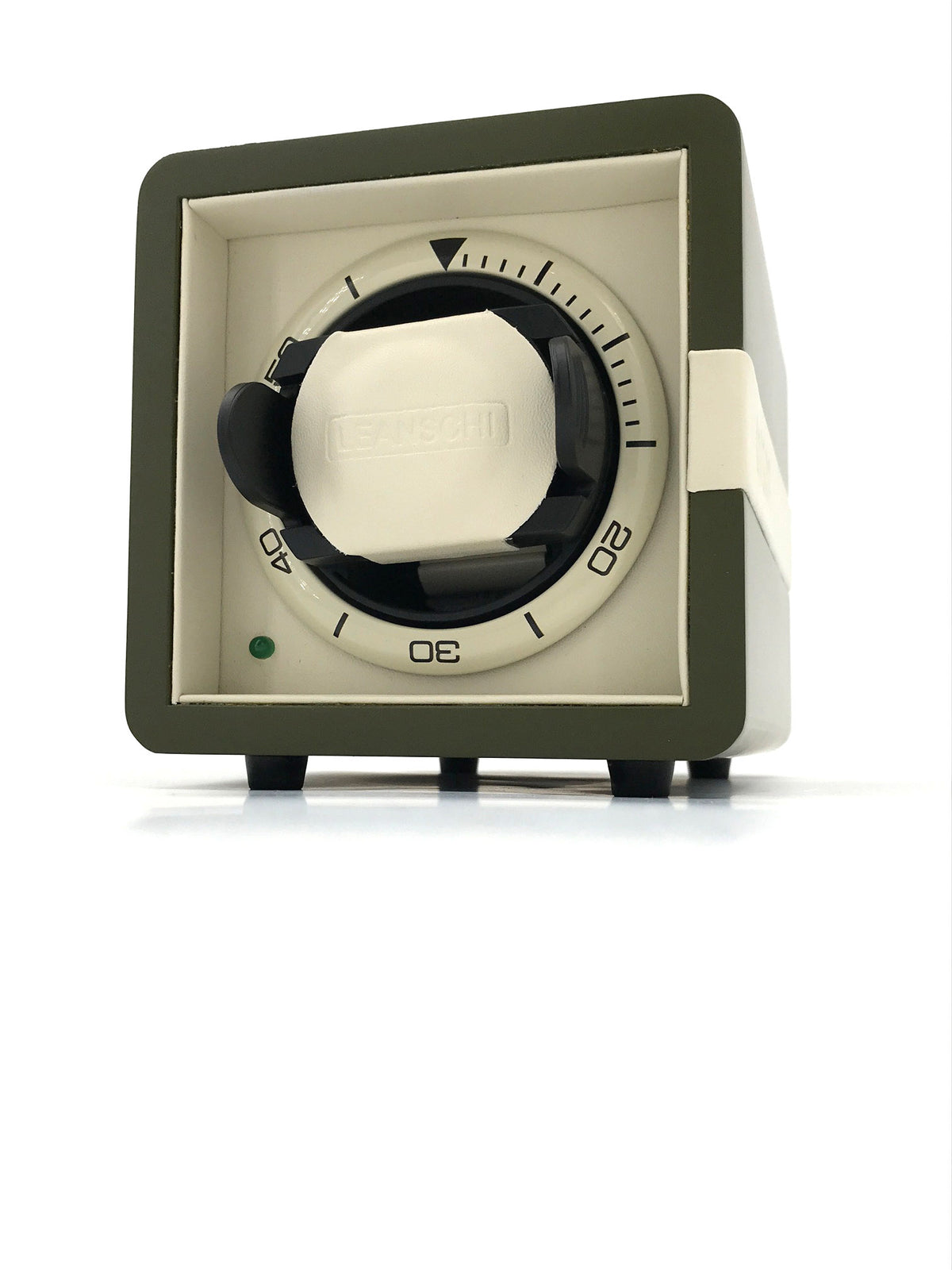 Single watchwinder | KHAKI-GREEN MATT & CREAM