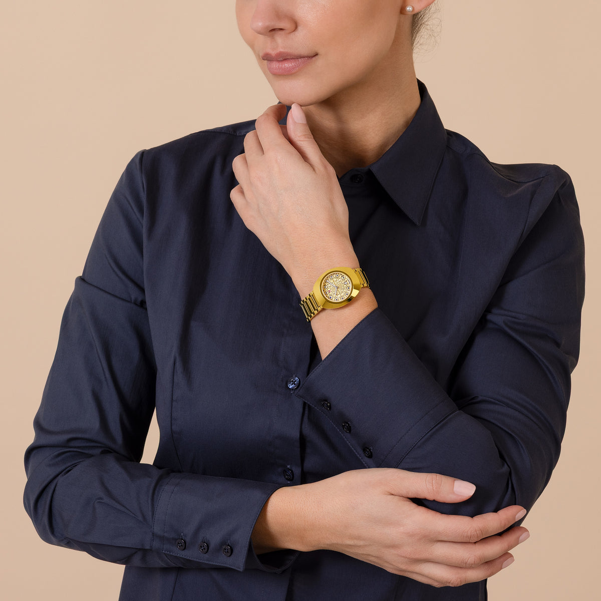 Ceramos™ PVD, פלדת אל-חלד / PVD / חוגה רודיום, צהוב - 4