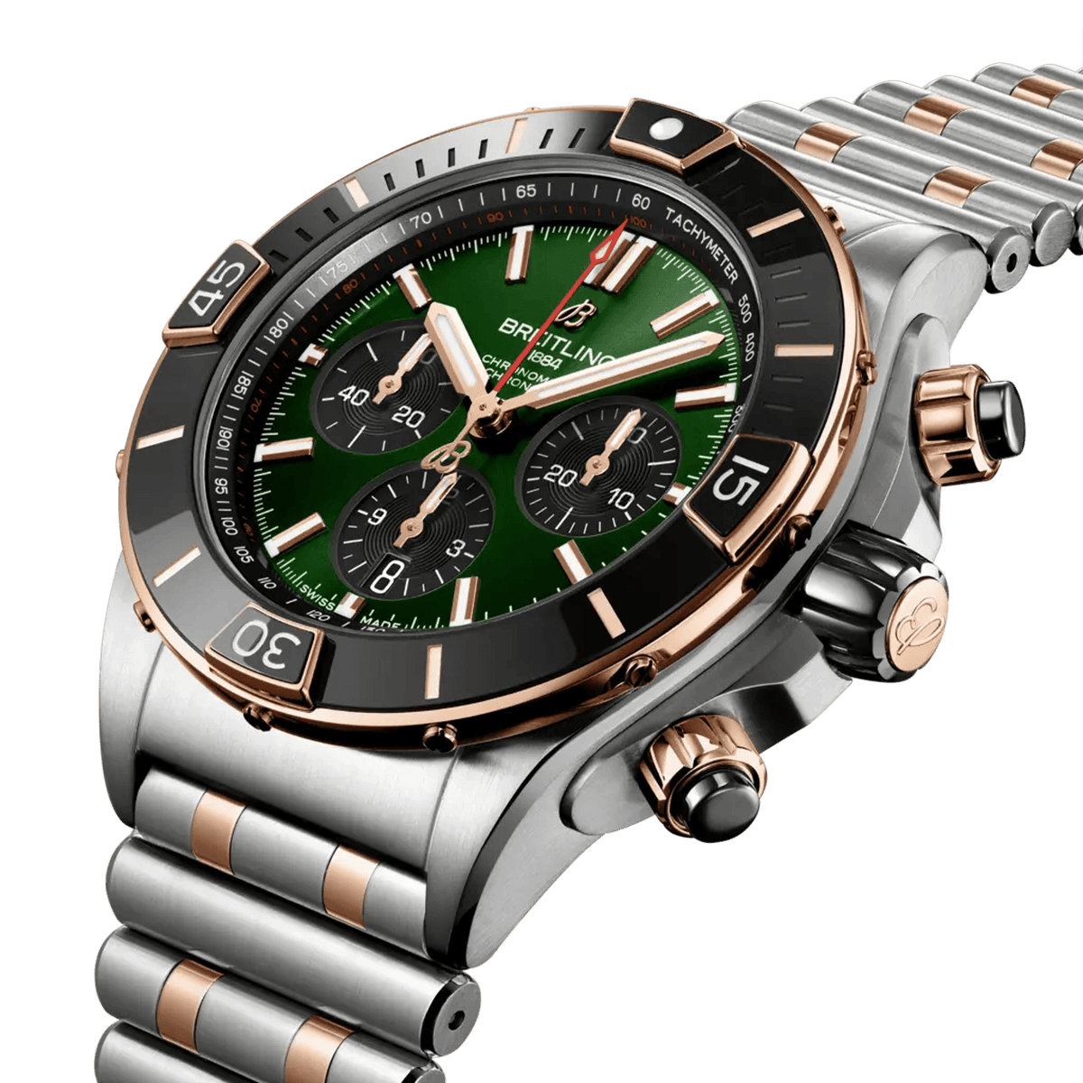פלדת אל-חלד וזהב אדום 18k