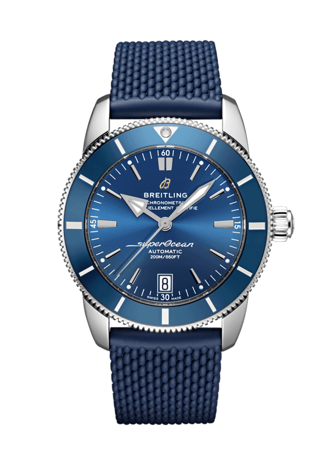 Superocean Heritage II B20 Automatic 42mm In Black Dial On Black Bezel In Dlc On Rubber Strap