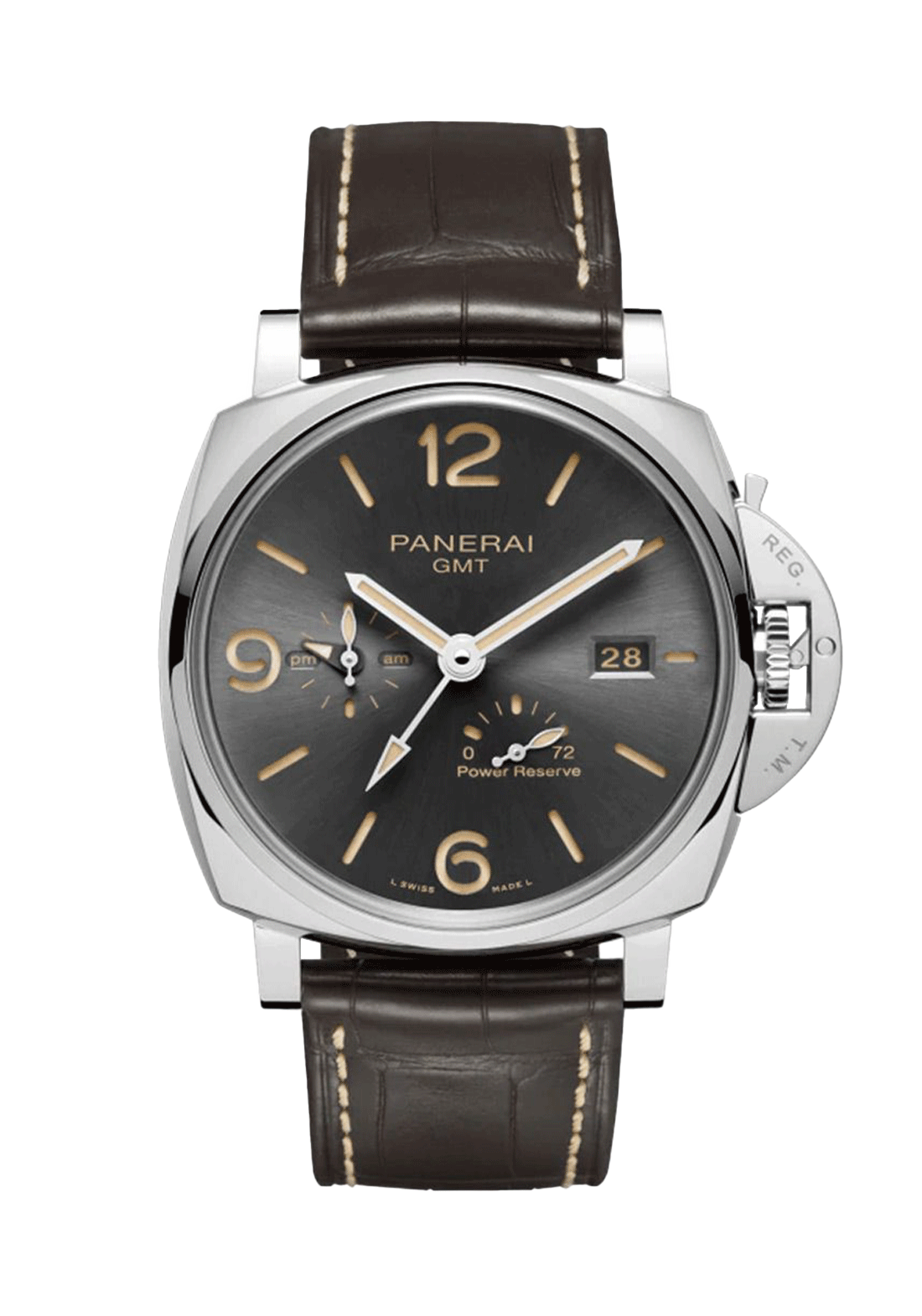 Panerai Luminor Due GMT Power Reserve 45mm Brushed Titanium