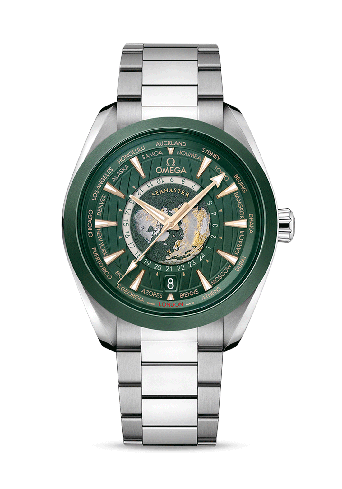 Omega Seamaster Aqua Terra 150M GMT Worldtimer 43mm - Astral